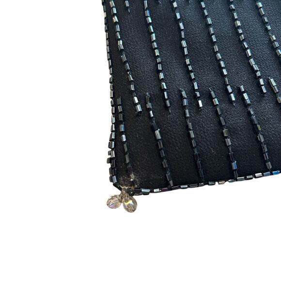 Rangi- Mini Purse- Black with beading, beaded handle, micro purse- prom- y2k - Picture 5 of 8